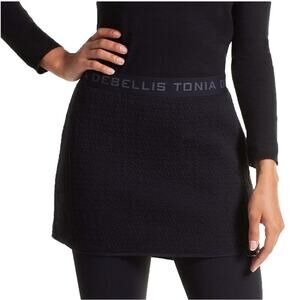 Tonia DeBellis Ski Skirt Womens Small Black Textured Athletic Apres Warm Winter